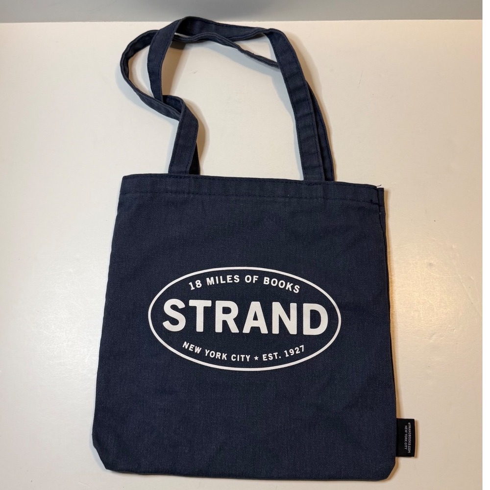 Strand Bookstore Tote Bag OS Navy Blue John Waters Quote NYC Tote Rare